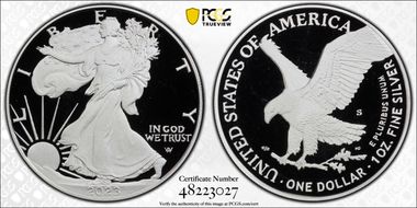 2023-S $1 Silver Eagle First Strike PR69DCAM