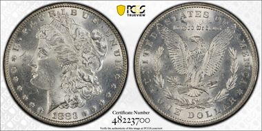 1883 $1 MS63