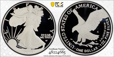 2023-S $1 Silver Eagle First Strike PR69DCAM