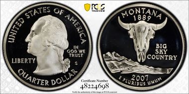 2007-S 25C Montana Silver PR69DCAM