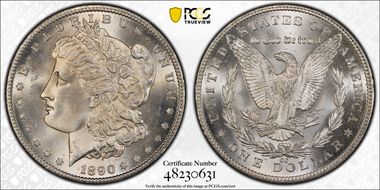 1890-CC $1 MS66