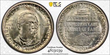1950-S 50C Booker T. Washington MS66+ 