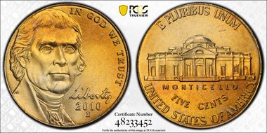 2010-D 5C MS67FS