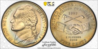 2004-D 5C Peace Medal MS64