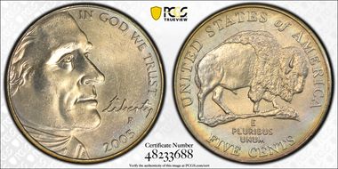 2005-P 5C Bison MS64