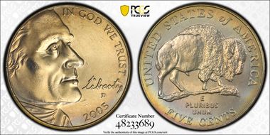 2005-D 5C Bison MS65