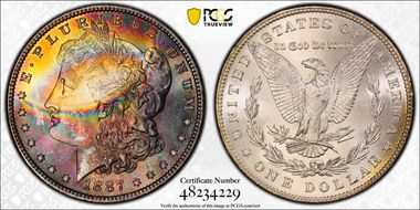 1887 $1 MS64