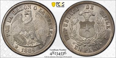 1889-So Peso KM-142.1 MS62