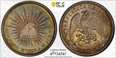 1898-Mo AM Peso Restrike KM-409.2 N1