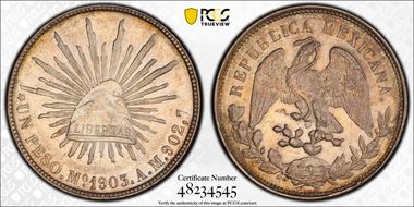 1903-Mo AM Peso KM-409.2 AU55