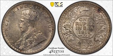 1916(C) Rupee SW-8.33 Prid-212 MS63