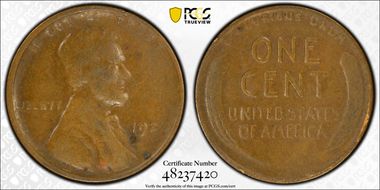 1922-D 1C Weak D VF25BN