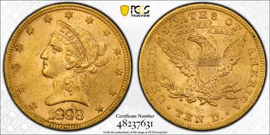 1898 $10 MS60
