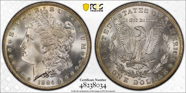 1884-O $1 MS66