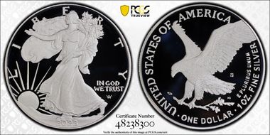 2023-S $1 Silver Eagle First Strike PR70DCAM