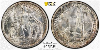 1935-S 50C San Diego MS65