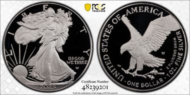 2023-W  $1 Silver Eagle First Strike PR69DCAM