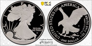 2023-S $1 Silver Eagle First Strike PR69DCAM