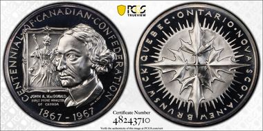 1967 Medal Centennial of Canada BCS 4th Issue PR69CAM