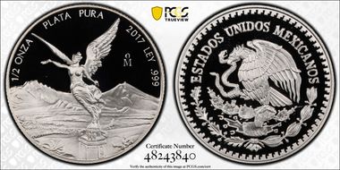 2017-Mo 1/2 oz Libertad Ag PR70DCAM