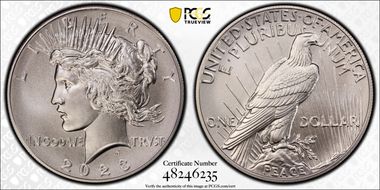 2023 $1 Peace Dollar MS70