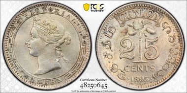1893 25C MS64