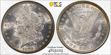 1878 8TF $1 VAM 3, Spiked Eye MS64+