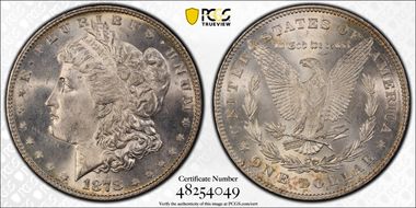 1878 7/8TF $1 Strong MS65