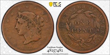1839 1C N-14, Booby Head F12BN