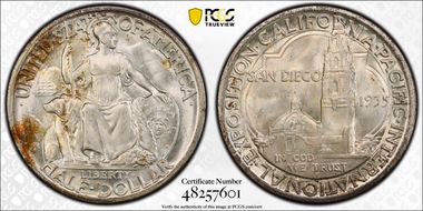 1935-S 50C San Diego MS66+