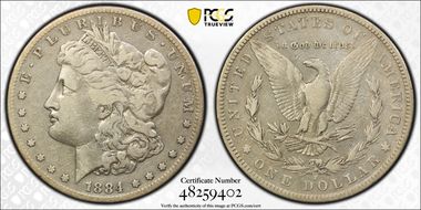 1884-S $1 F15