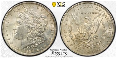 1896 $1 MS62