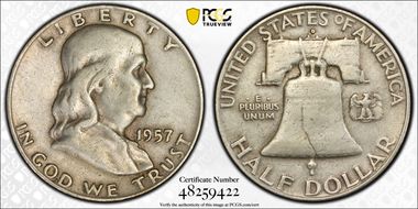 1957-D 50C VF35