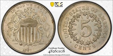 1867 Rays 5C RPD FS-301 MS62