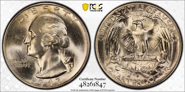 1947-S 25C MS65