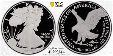 2023-S $1 Silver Eagle First Strike PR70DCAM
