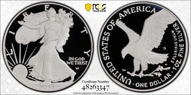 2023-S $1 Silver Eagle First Strike PR70DCAM