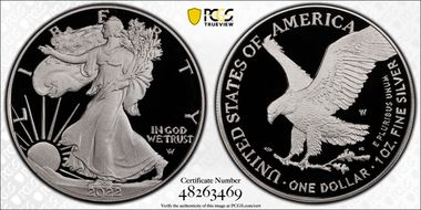 2022-W  $1 Silver Eagle First Strike PR69DCAM