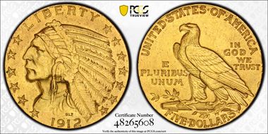 1912-S $5 N1