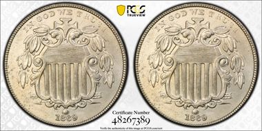 1869 5C MS63