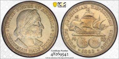 1893 50C Columbian N1