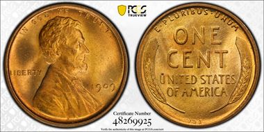 1909 VDB 1C MS66RD