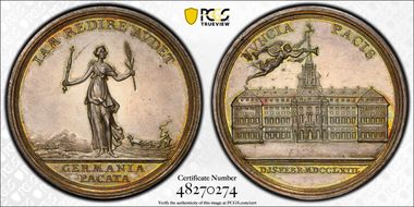 1763 Medal Betts-446 Olding-931 MS62