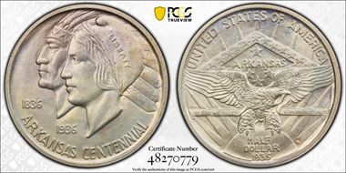 1935-S 50C Arkansas MS65