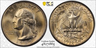 1985-P 25C MS66