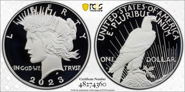 2023-S $1 Peace Dollar PR69DCAM
