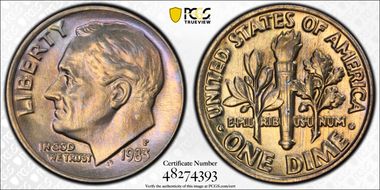 1983-P 10C MS66