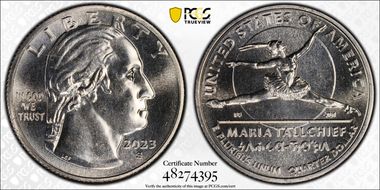 2023-S 25C Maria Tallchief First Strike MS67