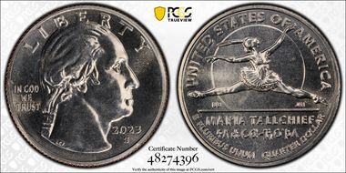 2023-S 25C Maria Tallchief First Strike MS67