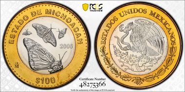 2006-Mo 100 P Michoacan MS67